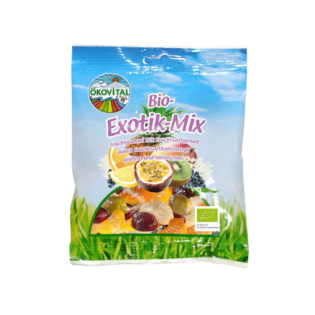 Ekologiški guminukai Egzotika, OKOVITAL, 80 g