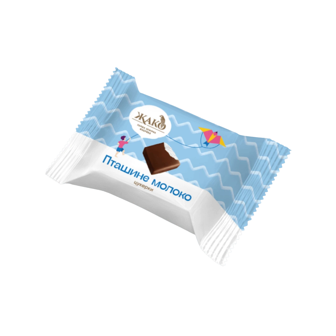 Ukrainietiški saldainiai klasikinis PAUKŠČIŲ PIENAS, ŽAKO