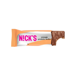 Baltyminis vaflis su apelsinais be cukraus, NICK'S – Bonboni sveikas užkandis