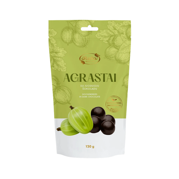 Agrastai su juoduoju šokoladu, RŪTA, 120 g