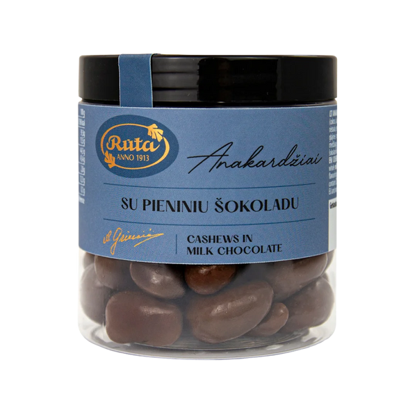 Anakardžiai su pieniniu šokoladu, RŪTA, 120 g