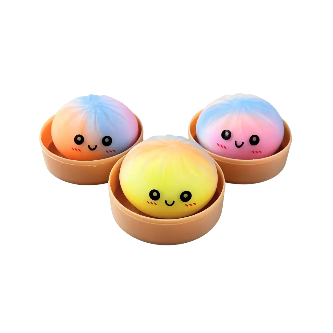Antistresinis žaislas koldūnas MYSTERY DUMPLING RAINBOW