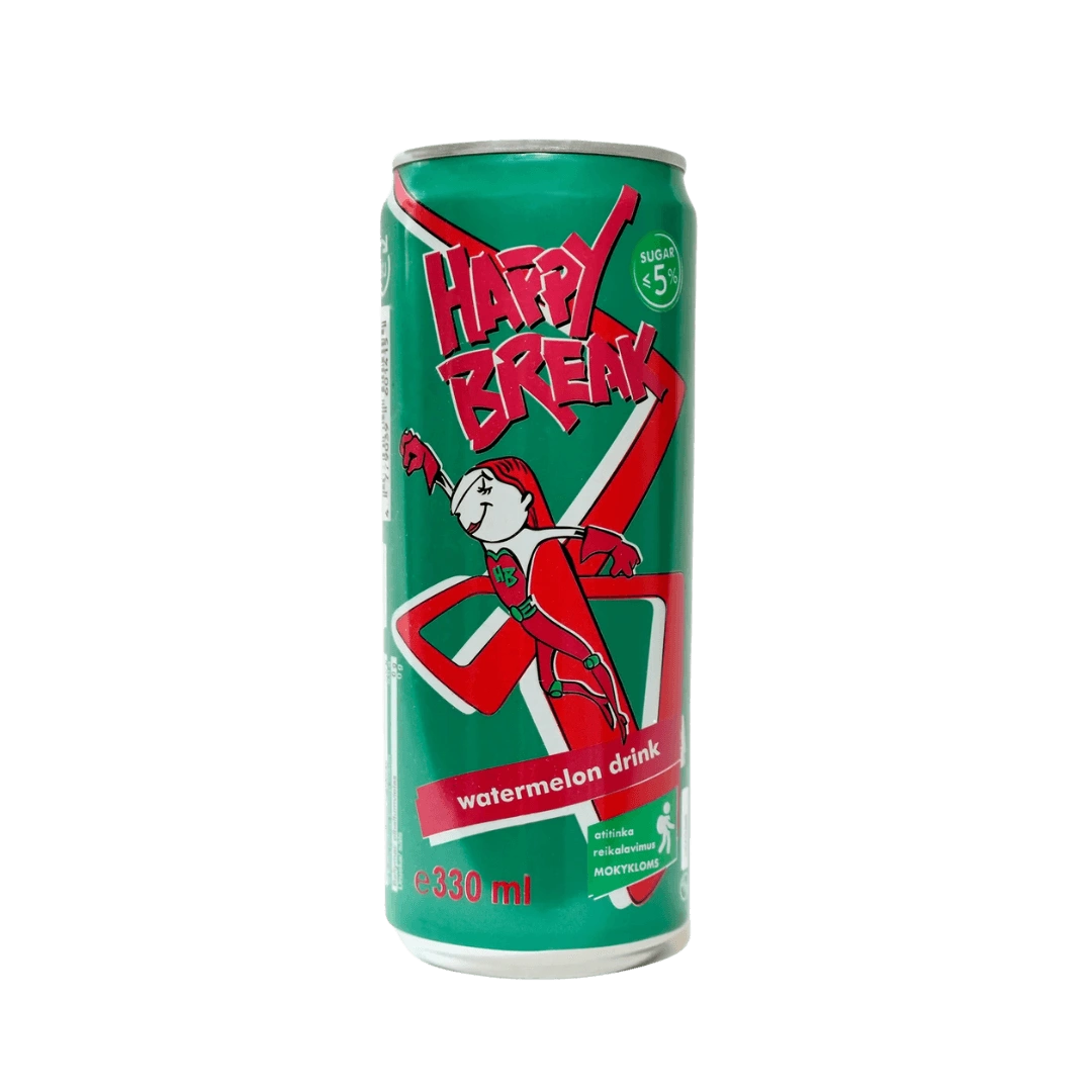 Arbūzų skonio arbatos gėrimas, HAPPY BREAK, 330 ml