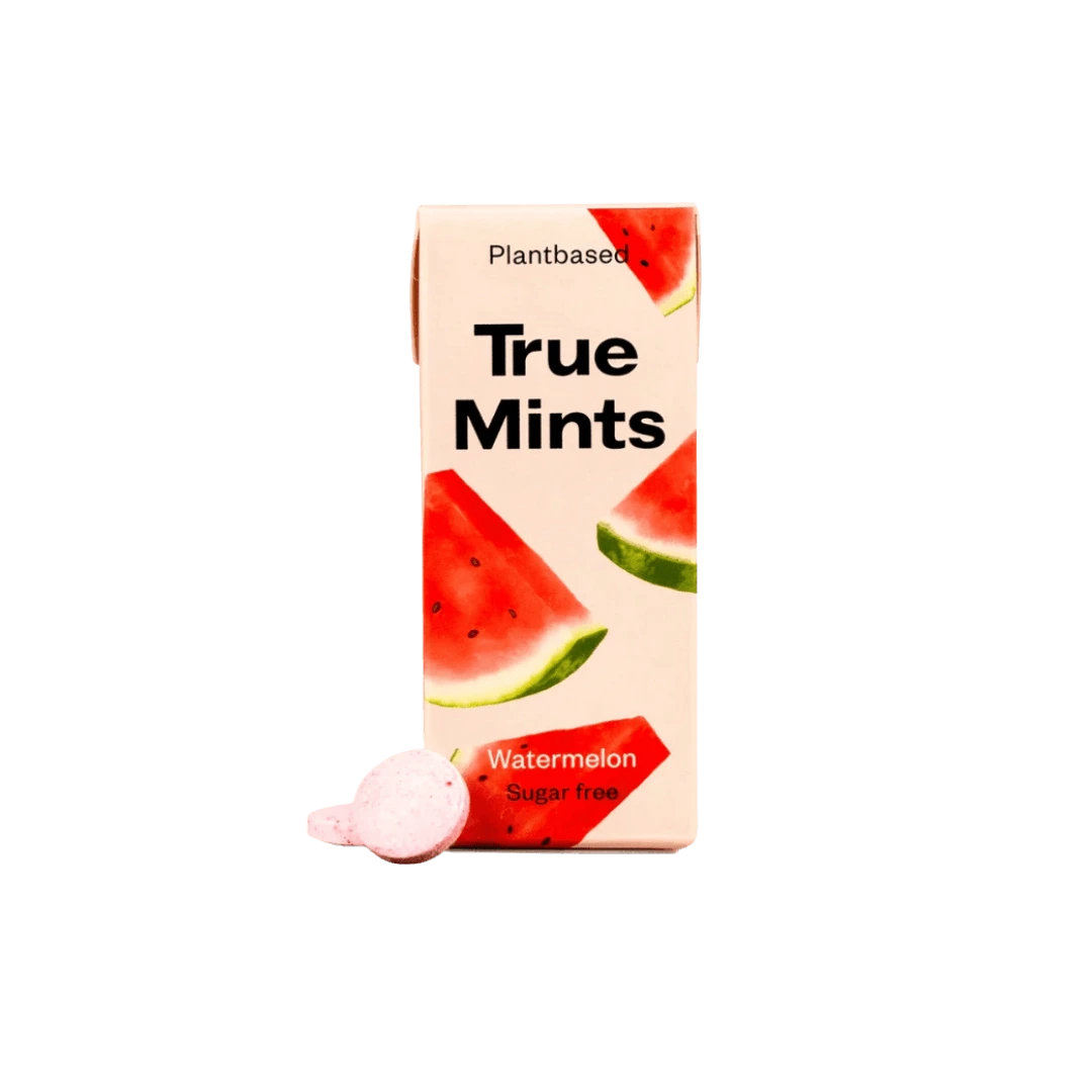 Pastilės be cukraus WATERMELON, TRUE MINT, 13 g
