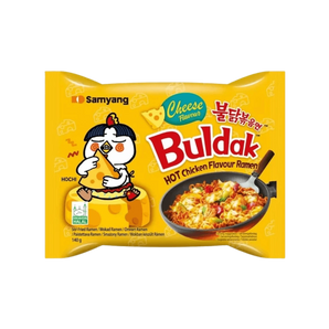 „Samyang Buldak Cheese“ – aštraus vištienos ir sūrio skonio ramenas, 140 g pakuotė.