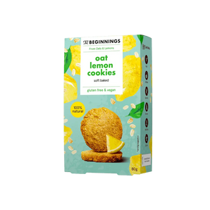 Avižiniai sausainiai su citrina, be glitimo, 80 g pakuotė.