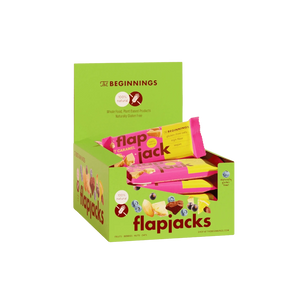 Avižinis batonėlis FlapJack su karamele, be glitimo ir tinkantis veganams, 60 g – natūralių ingredientų užkandis su karamele