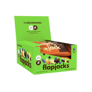 Avižinis batonėlių FlapJack su žemės riešutų sviestu dežė, be glitimo, tinkamas veganams