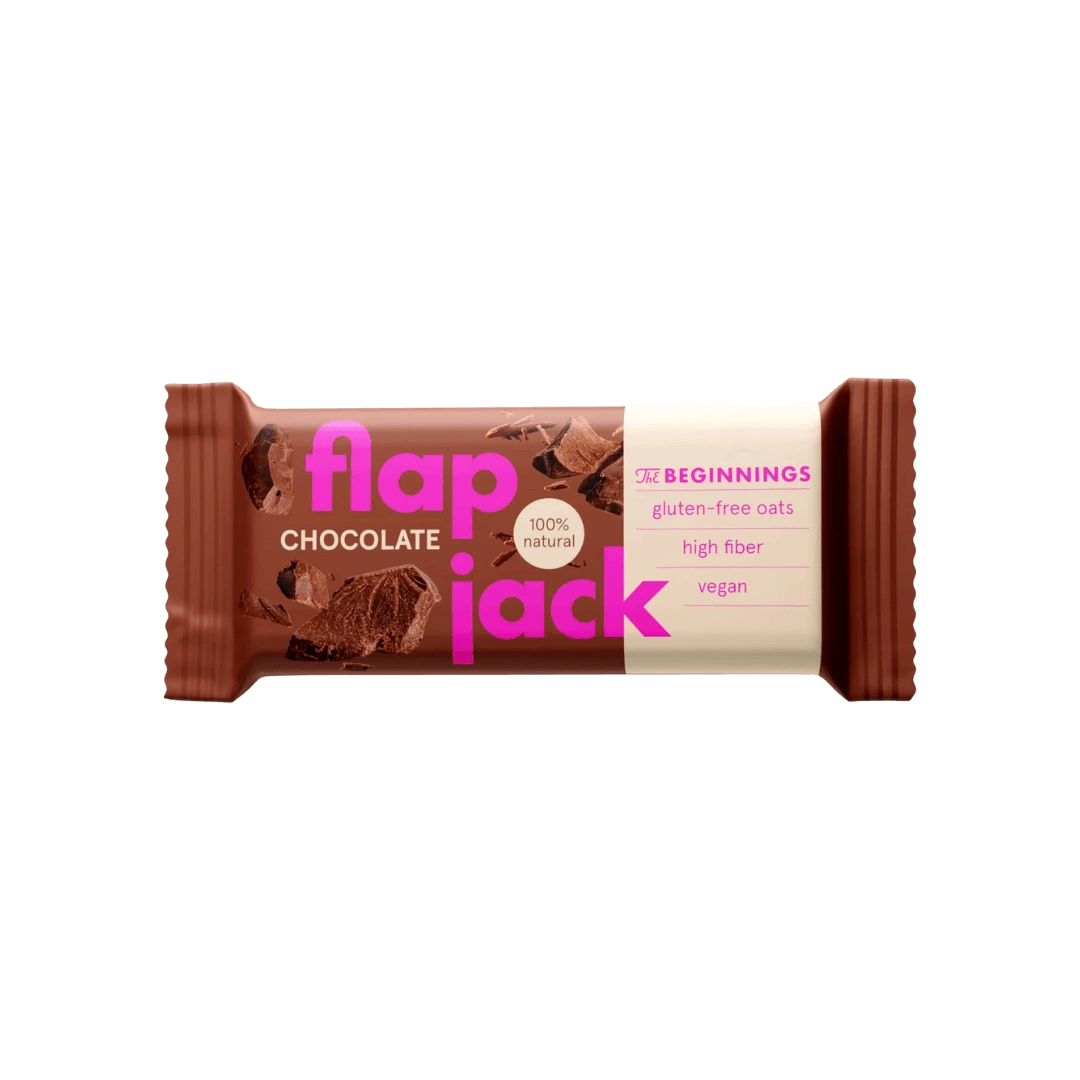 Avižinis batonėlis FlapJack su kakava ir kakavos gabalėliais, tinka veganams ir be glitimo, 60 g.