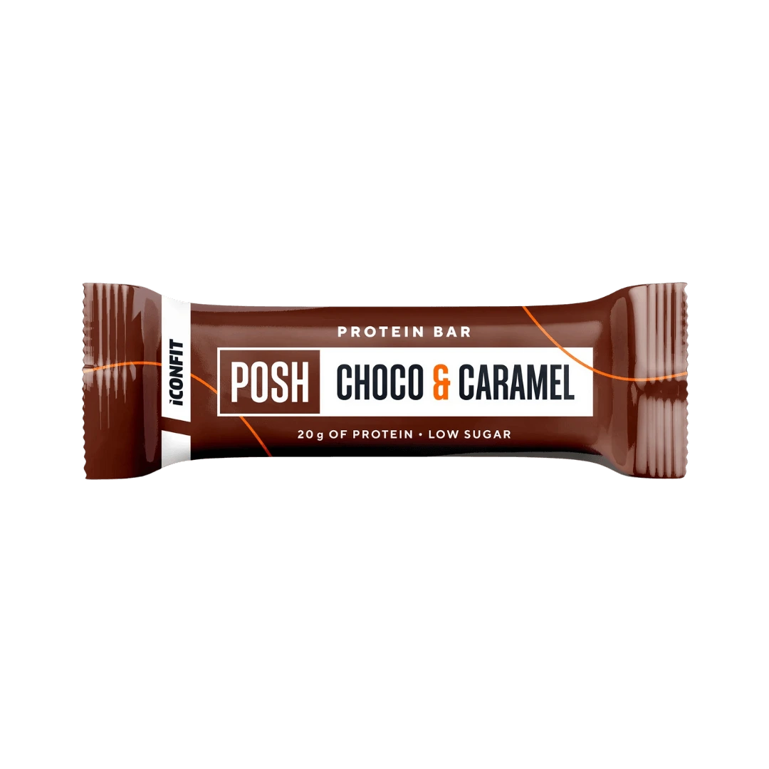 Baltyminis batonėlis ICONFIT POSH Choco & Caramel, 55 g