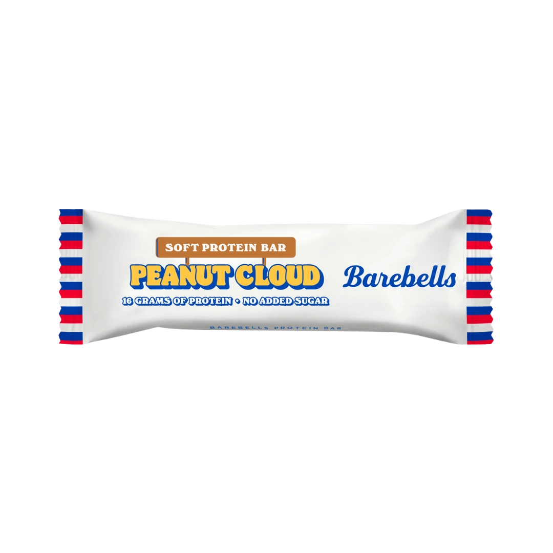 Batonėlis Soft Protein Bar su žemės riešutais PEANUT CLOUD, BAREBELLS, 55 g