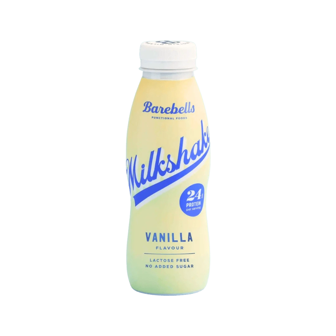Baltyminis vanilinis pieno kokteilis be laktozės BAREBELLS, 330 ml