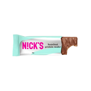 Baltyminis vaflis su lazdyno riešutais, NICK'S, 40 g – Bonboni sveikas užkandis