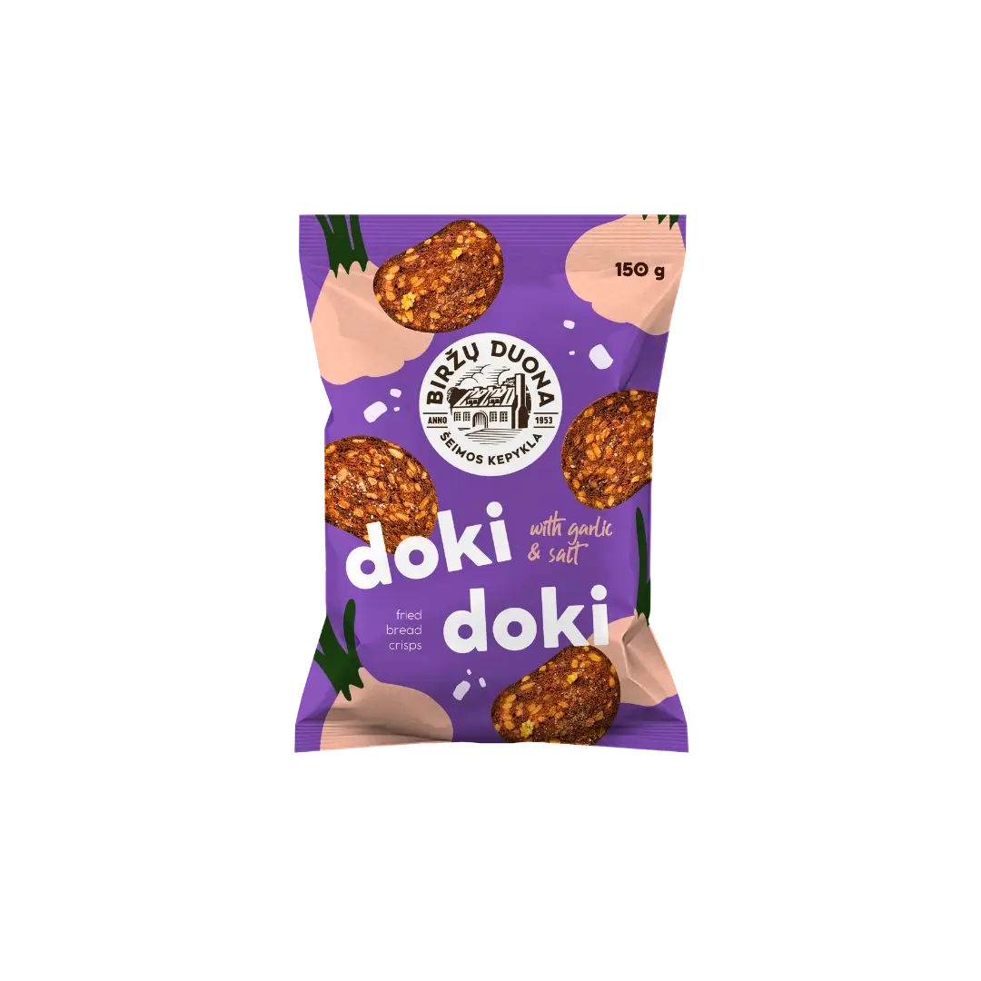 Keptos duonos traškučiai DOKI DOKI, 150g