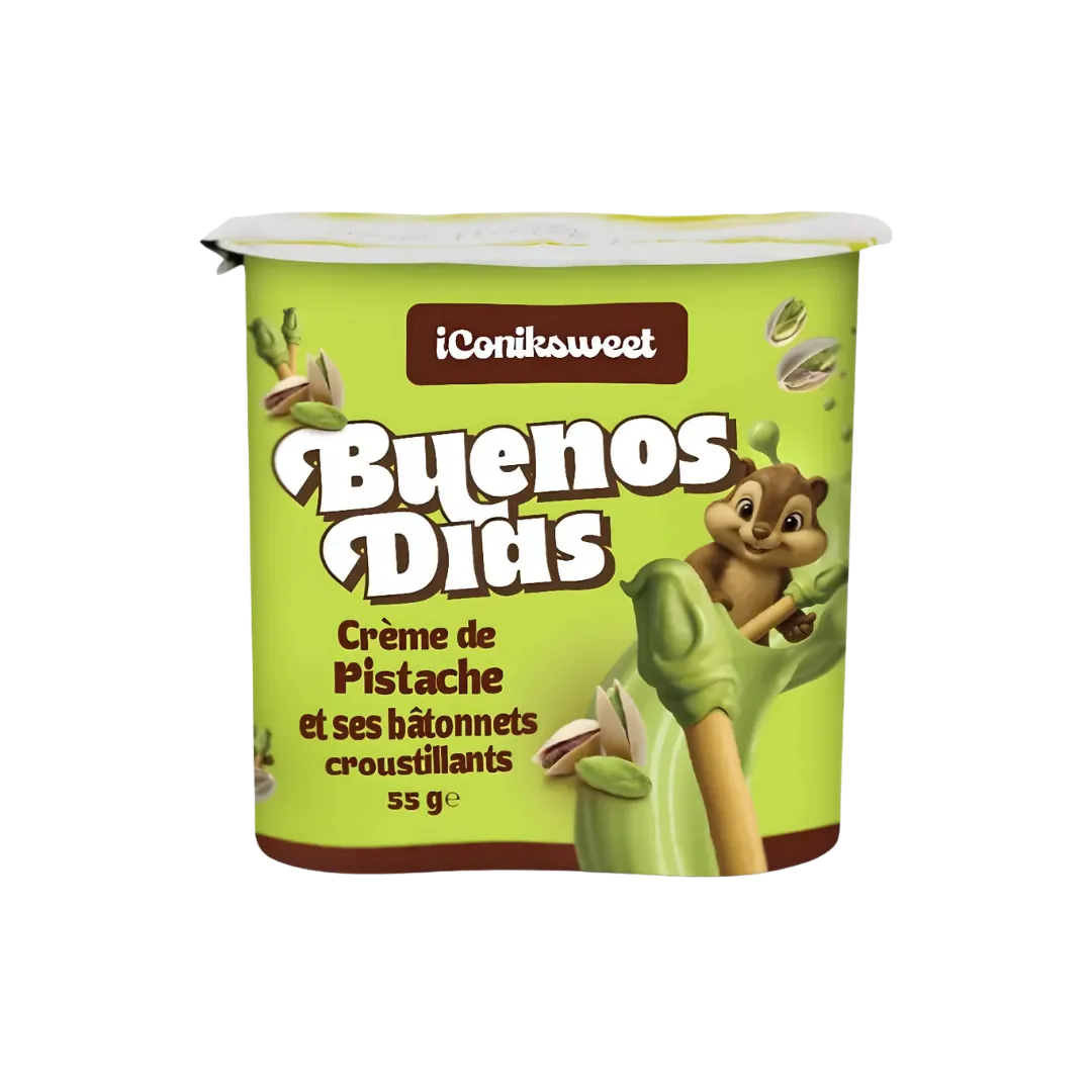 Biskvitinės lazdelės su pistacijų kremu ICONIKSWEET BUENOS DIAS, 55 g