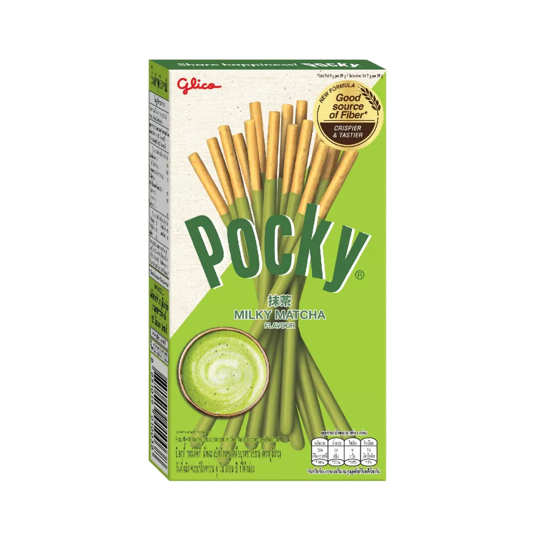 Biskvitinės lazdelės su matcha POCKY, 33 g