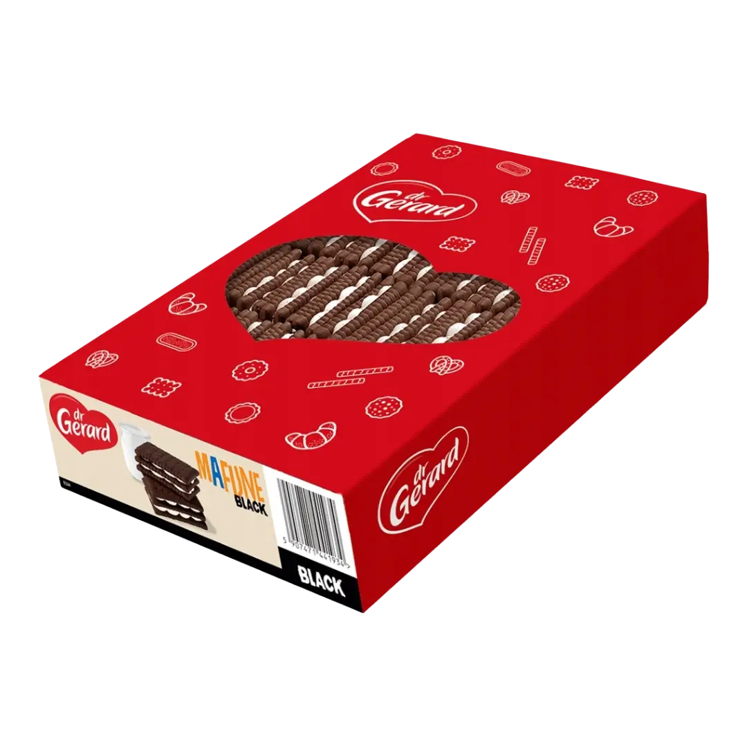Dr.Gerard šokoladiniai sausainiai su grietinėlės įdaru, raudona dėžutė, 800g, bonboni sausainiai