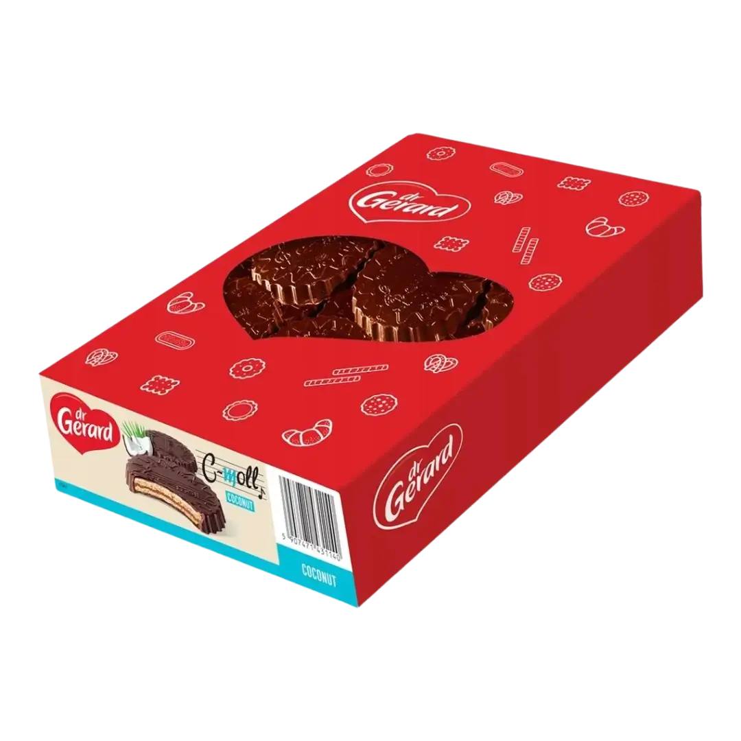 Dr.Gerard šokoladiniai vafliniai sausainiai, raudona dėžutė, 800g, bonboni sausainiai