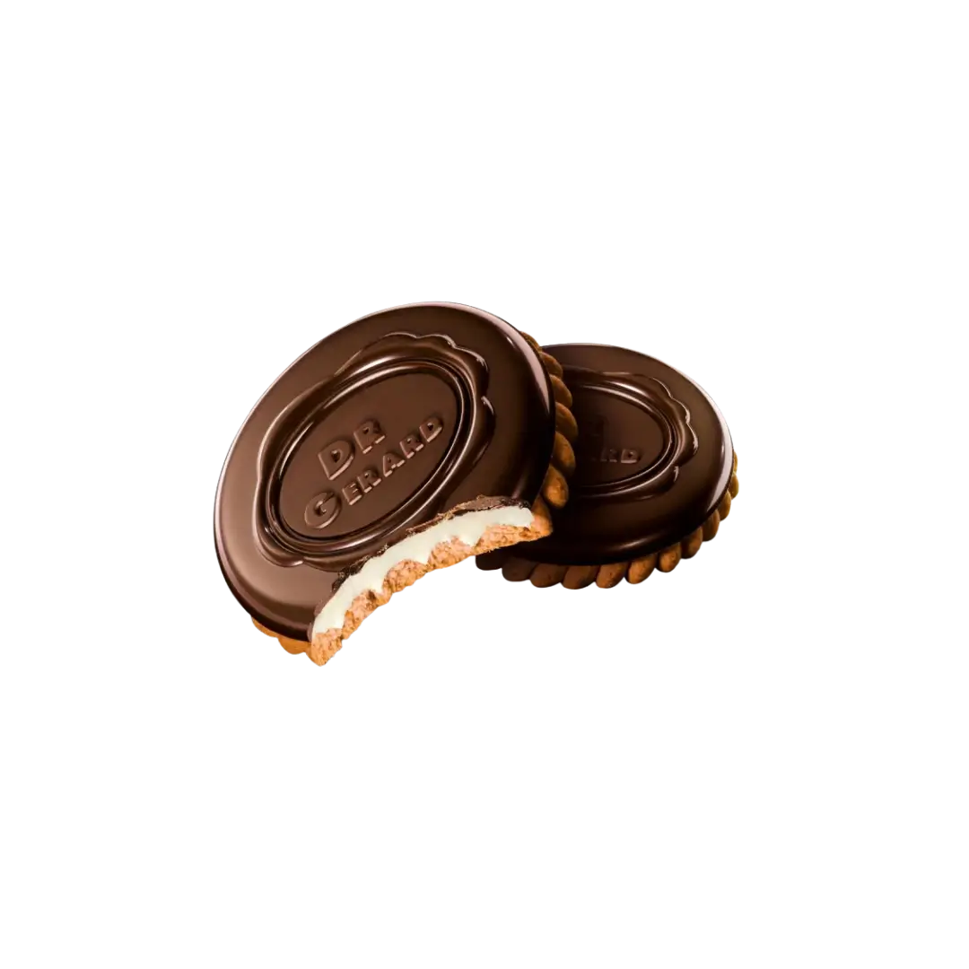 Dr.Gerard šokoladiniai sausainiai su kokosiniu įdaru, raudona dėžutė, 800g, bonboni sausainiai