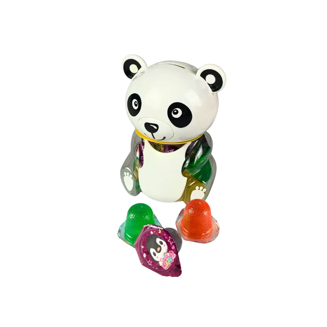 Želė saldainiai taupyklėje JELLY CUP PANDA, 180g