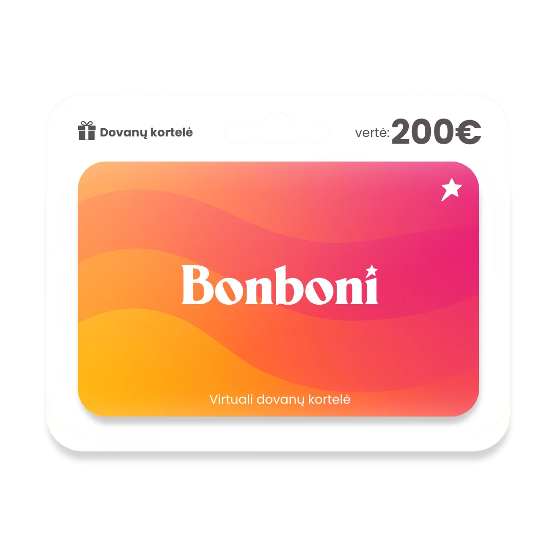 Bonboni dovanų kortelė