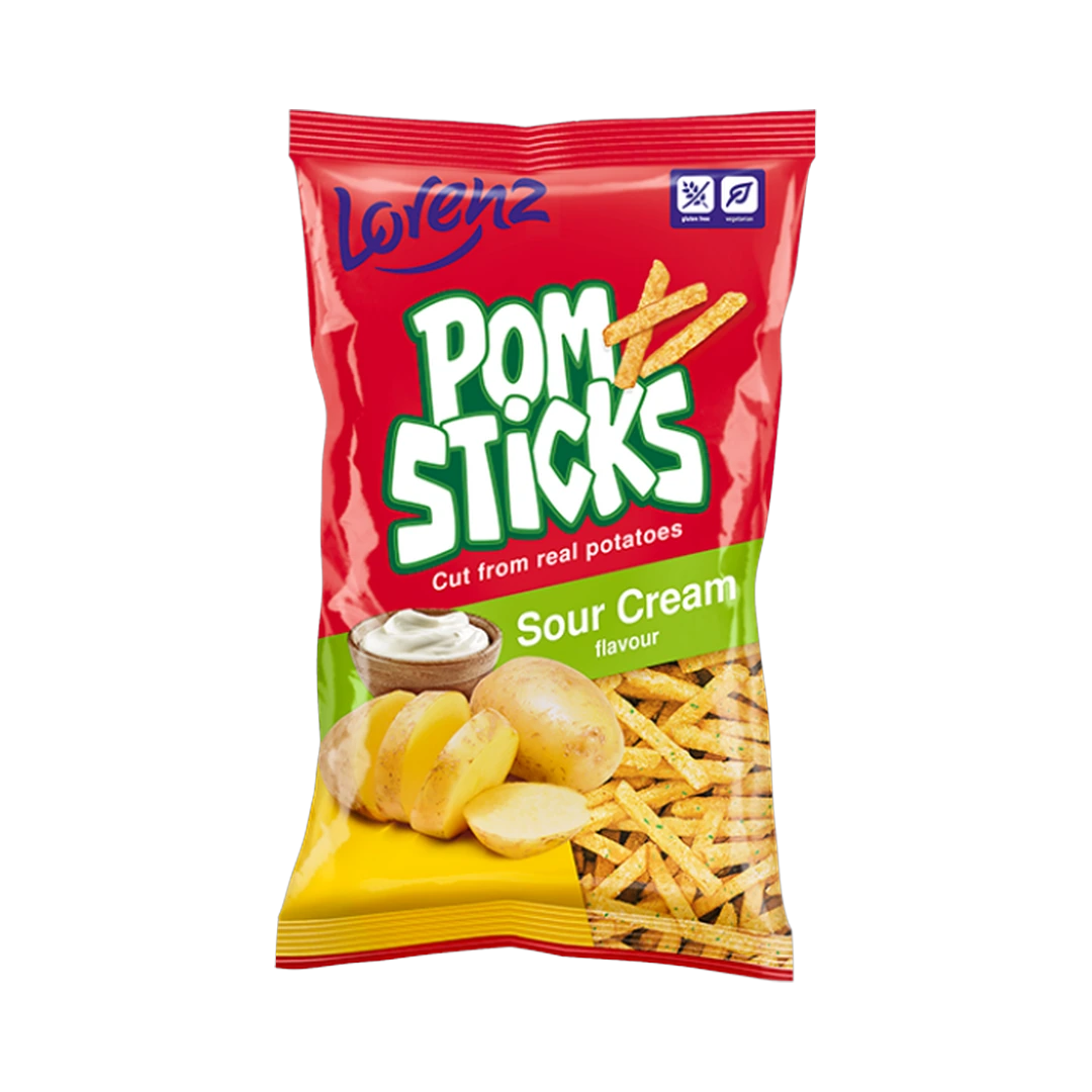 Bulvių lazdelės su grietine POMSTICKS, LORENZ, 85 g