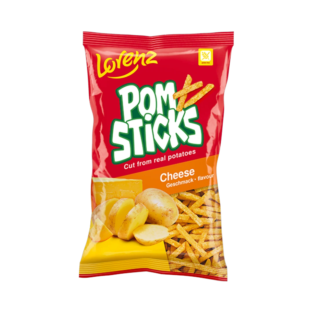 Bulvių lazdelės su sūriu POMSTICKS, LORENZ, 85 g