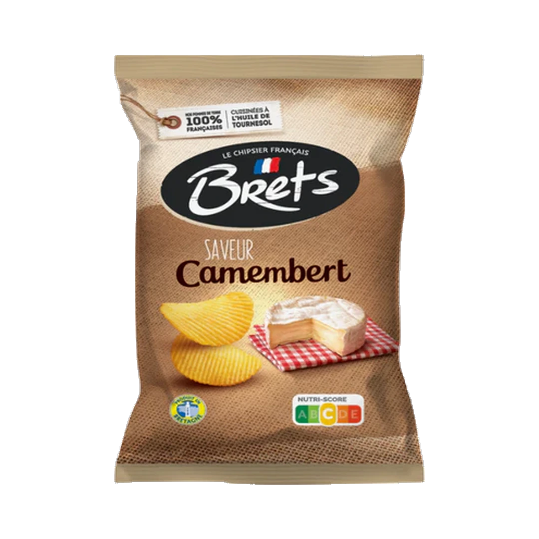 Bulvių traškučiai Camembert sūrio skonio BRET'S, 125 g