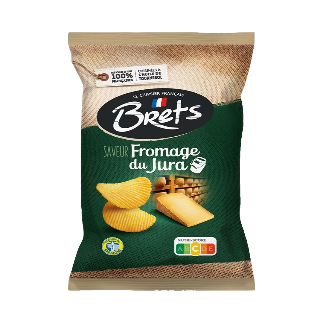 Bulvių traškučiai kietojo sūrio skonio BRET'S, 125 g
