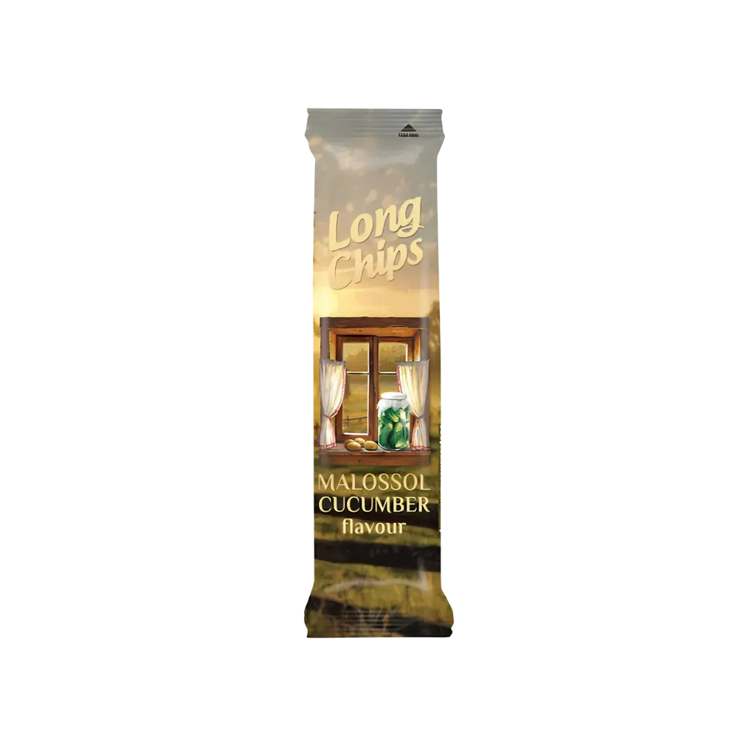 Bulvių traškučiai su agurkų prieskoniais LONG CHIPS, 75 g