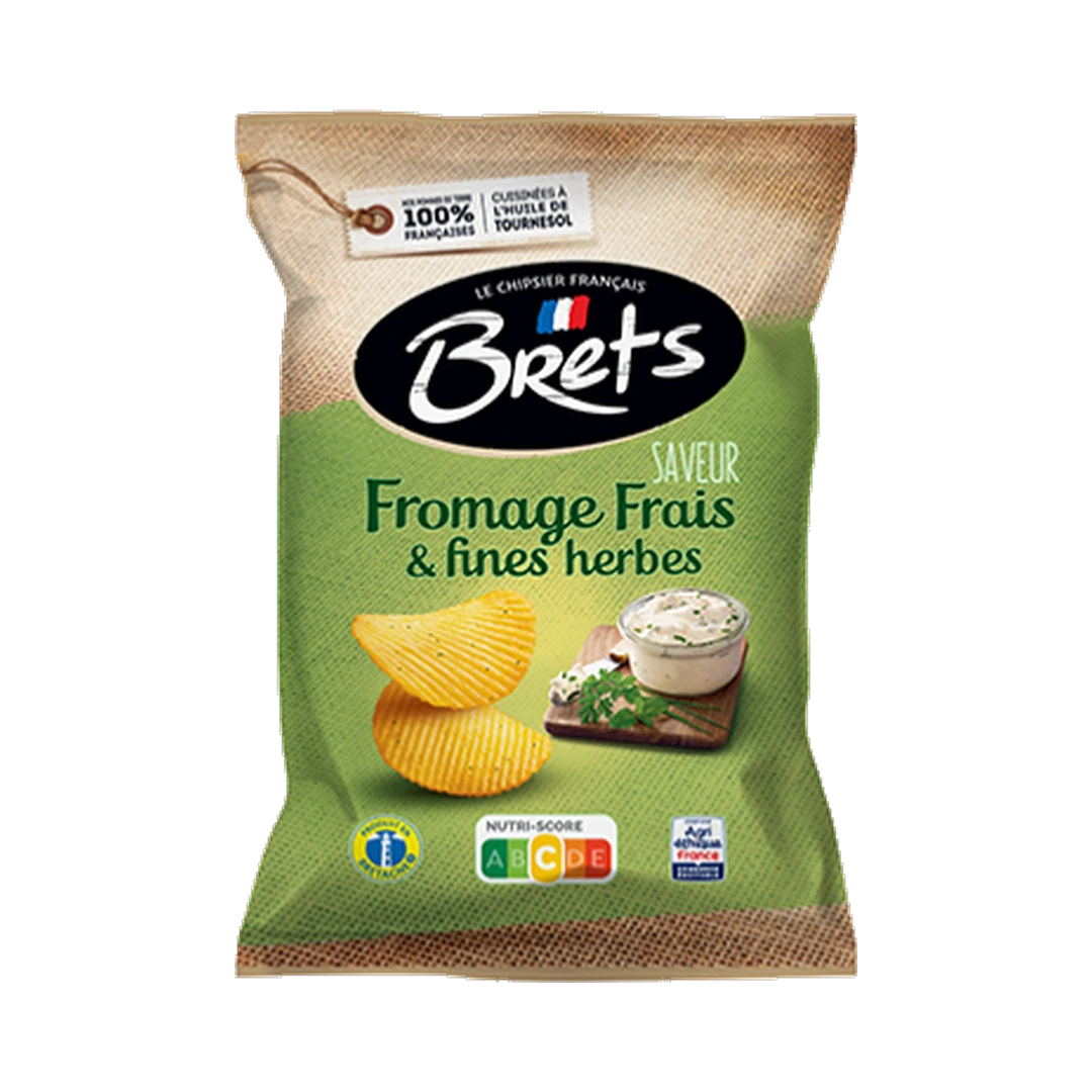 Bulvių traškučiai sūrio ir žolelių skonio BRET'S, 125 g