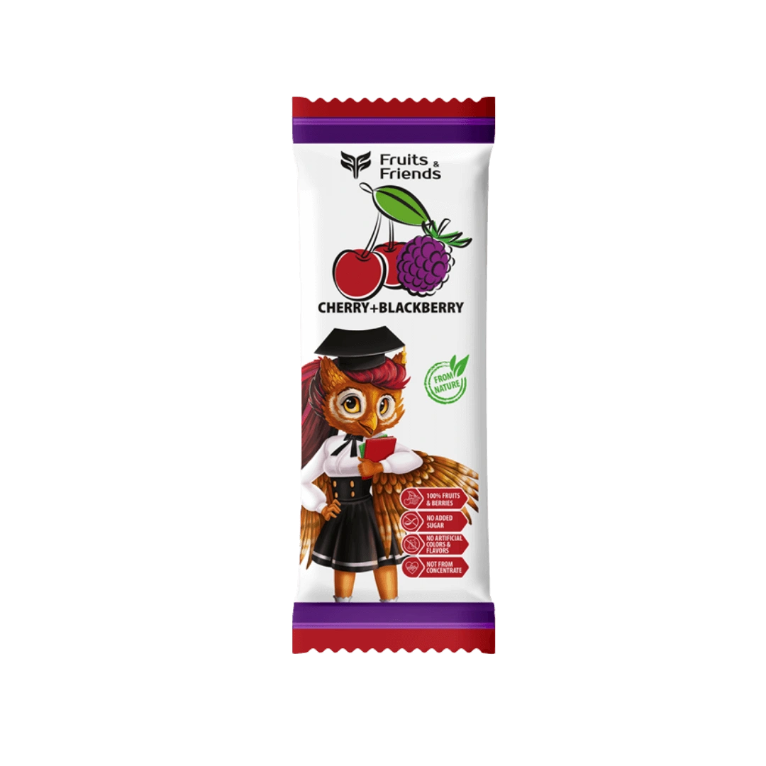 Vyšnių ir gervuogių skanėstas, FRUITS & FRIENDS, 16g