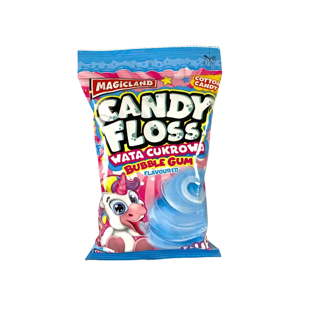 Cukraus vata CANDY FLOSS, BUBBLE GUM, 50g