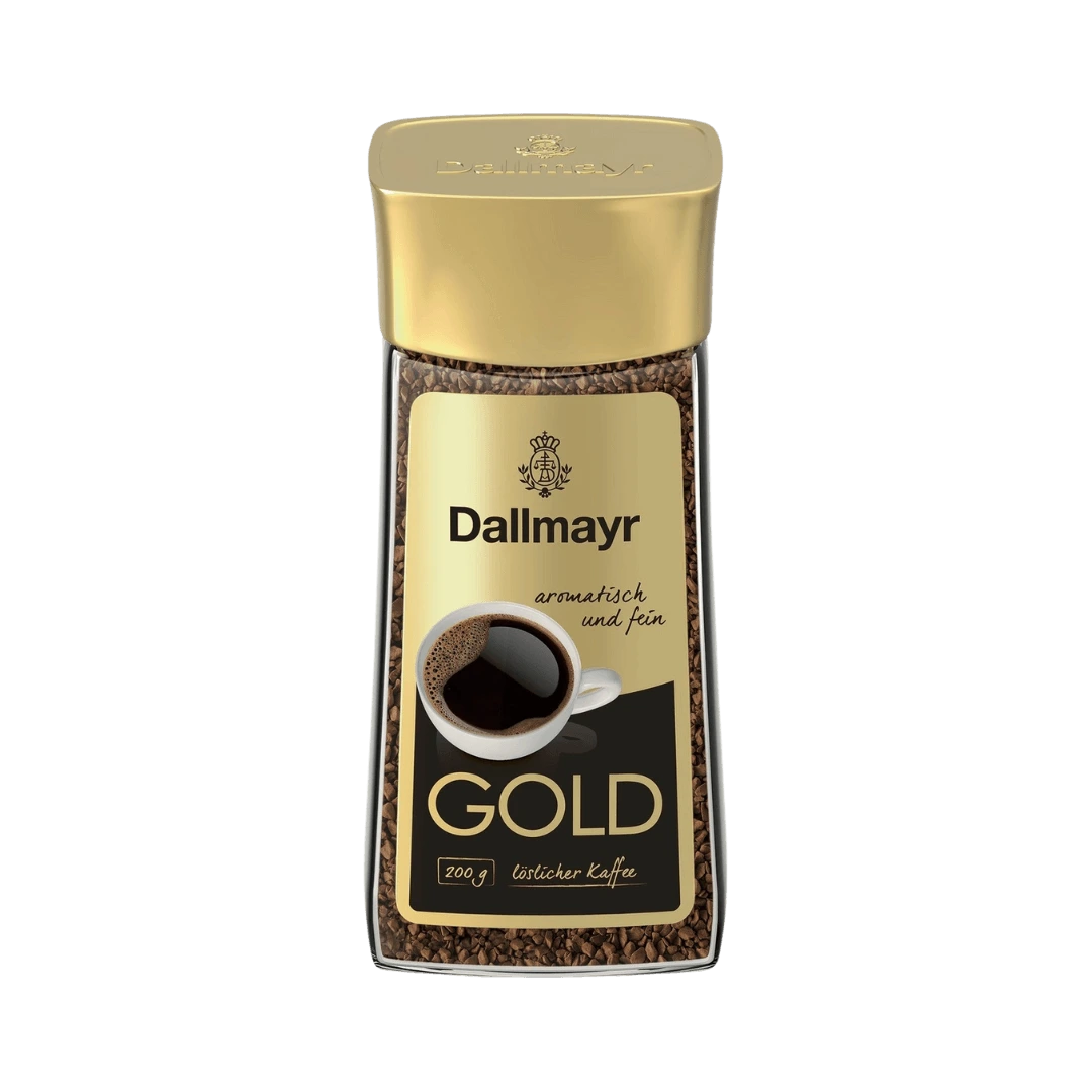 Dallmayr Gold – sodraus aromato tirpi kava su subtiliu skoniu, greitam ir paprastam paruošimui.