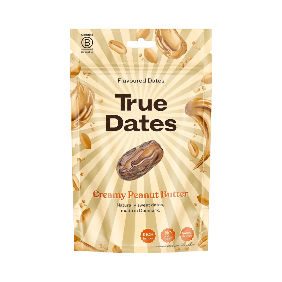 Datulės su žemės riešutų sviesto skoniu TRUE DATES, 100 g