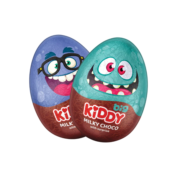 Didelis pieninio šokolado kiaušinis su žaislu KIDDY BIG, 110 g