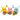 Saldainių rinkinys PIKACHU spalvoti trijų spalvų