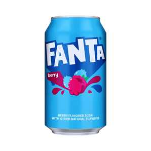 Fanta Berry – mėlynių skonio gazuotas gėrimas 355 ml skardinėje