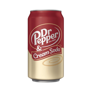 „Dr. Pepper Cream Soda“ – gazuotas gėrimas su vanilinės grietinėlės skoniu, 355 ml skardinė.