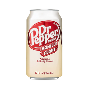 DR. PEPPER Vanilla Float – vanilės skonio gazuotas gėrimas 355 ml skardinėje.