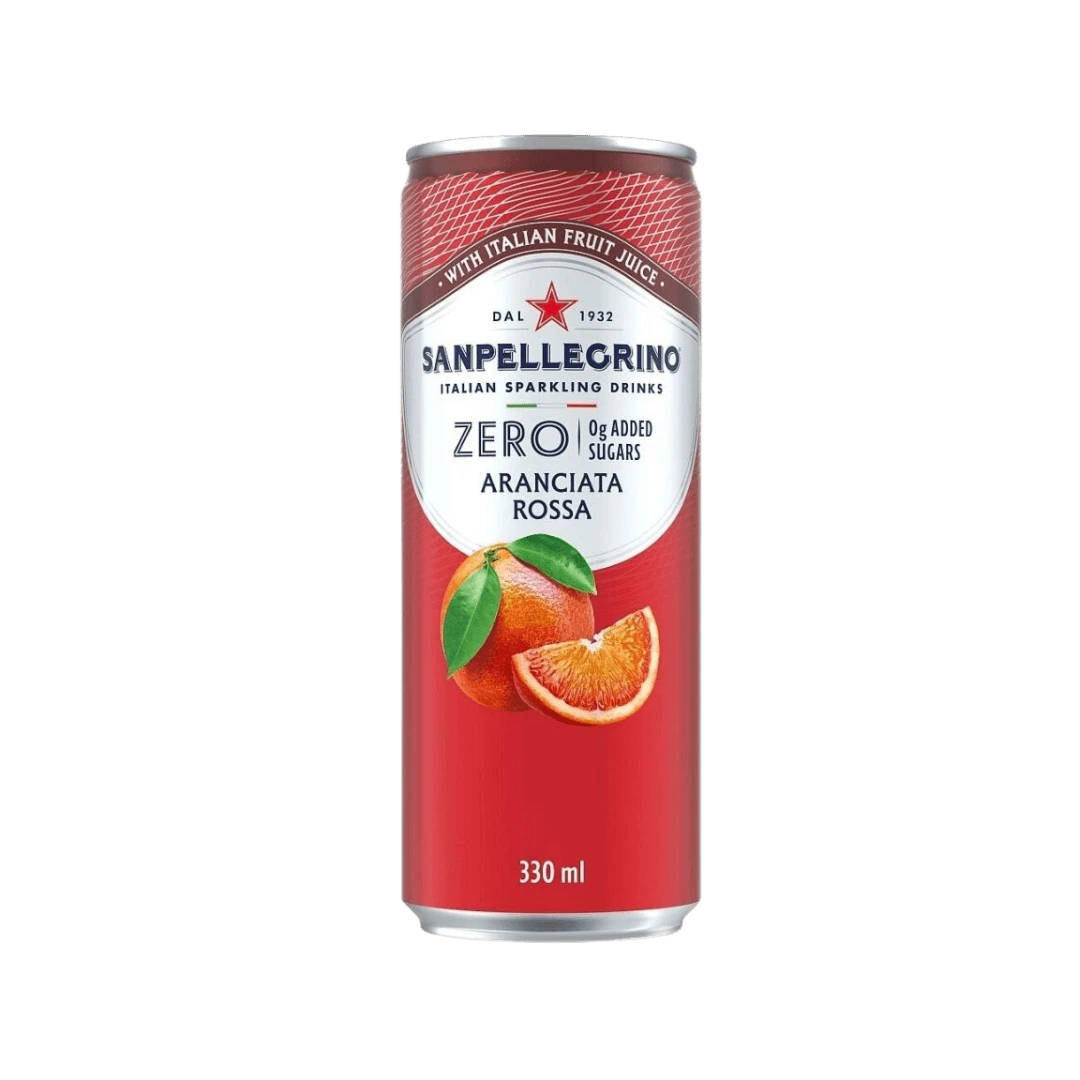 Gazuotas gėrimas ZERO Aranciata Rossa, San Pellegrino, 330 ml
