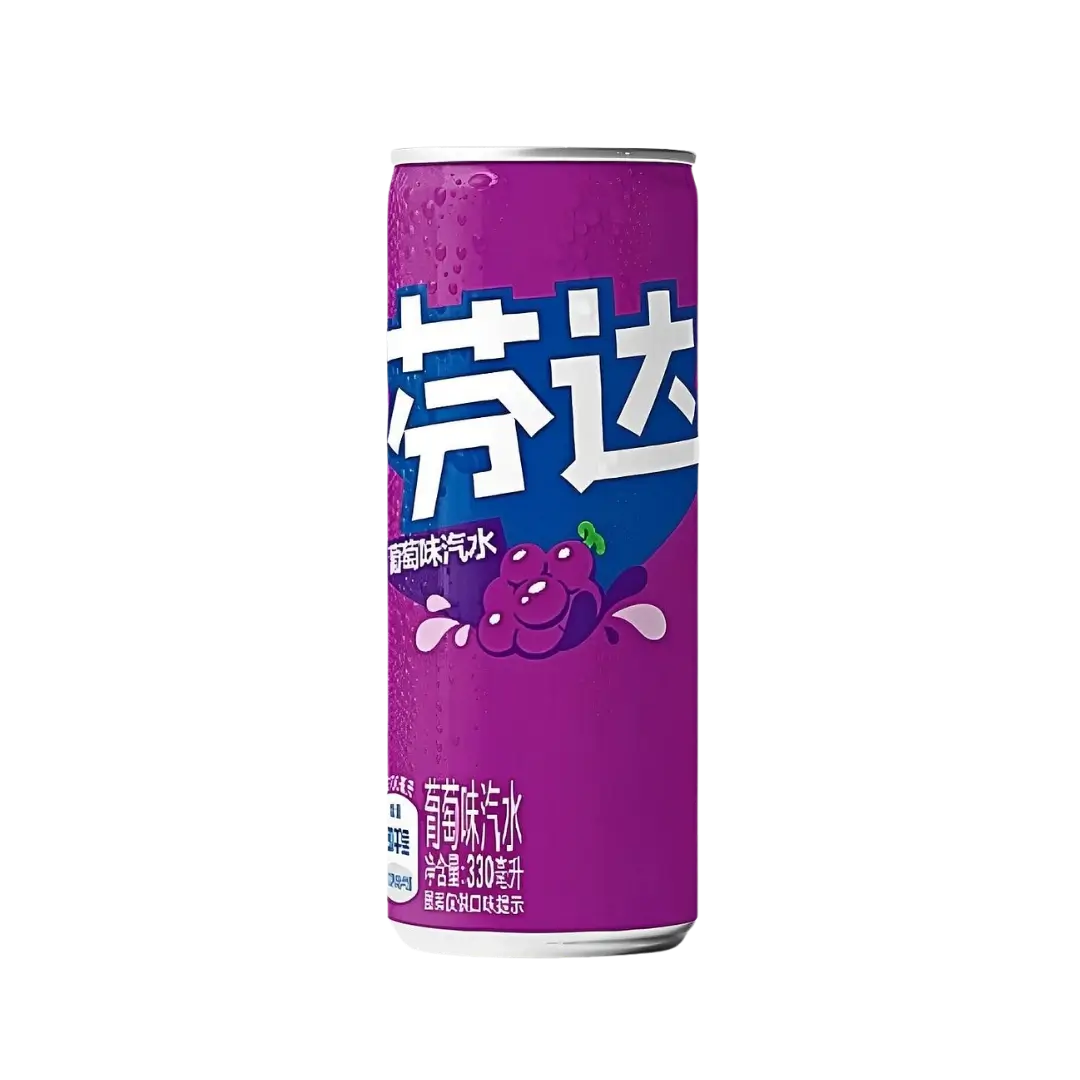 Gaivusis gazuotas gėrimas GRAPE FANTA, 330 ml
