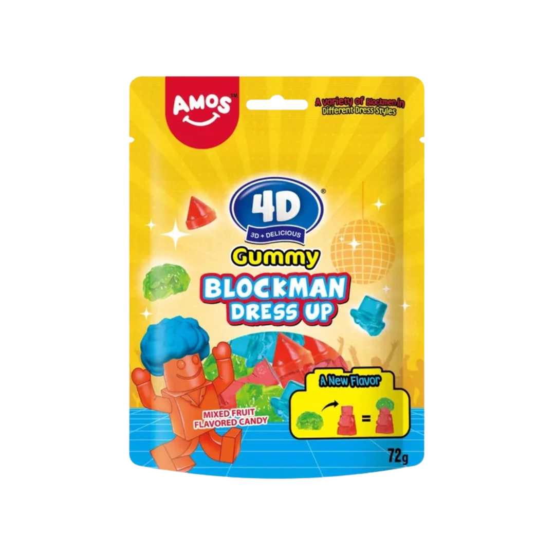 Guminukai 4D BLOCKMAN, AMOS, 72 g