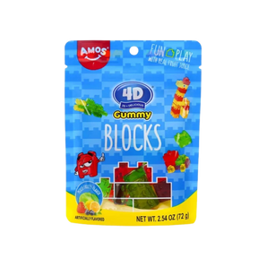 Guminukai AMOS 4D BLOCKS, 72g pakuotė