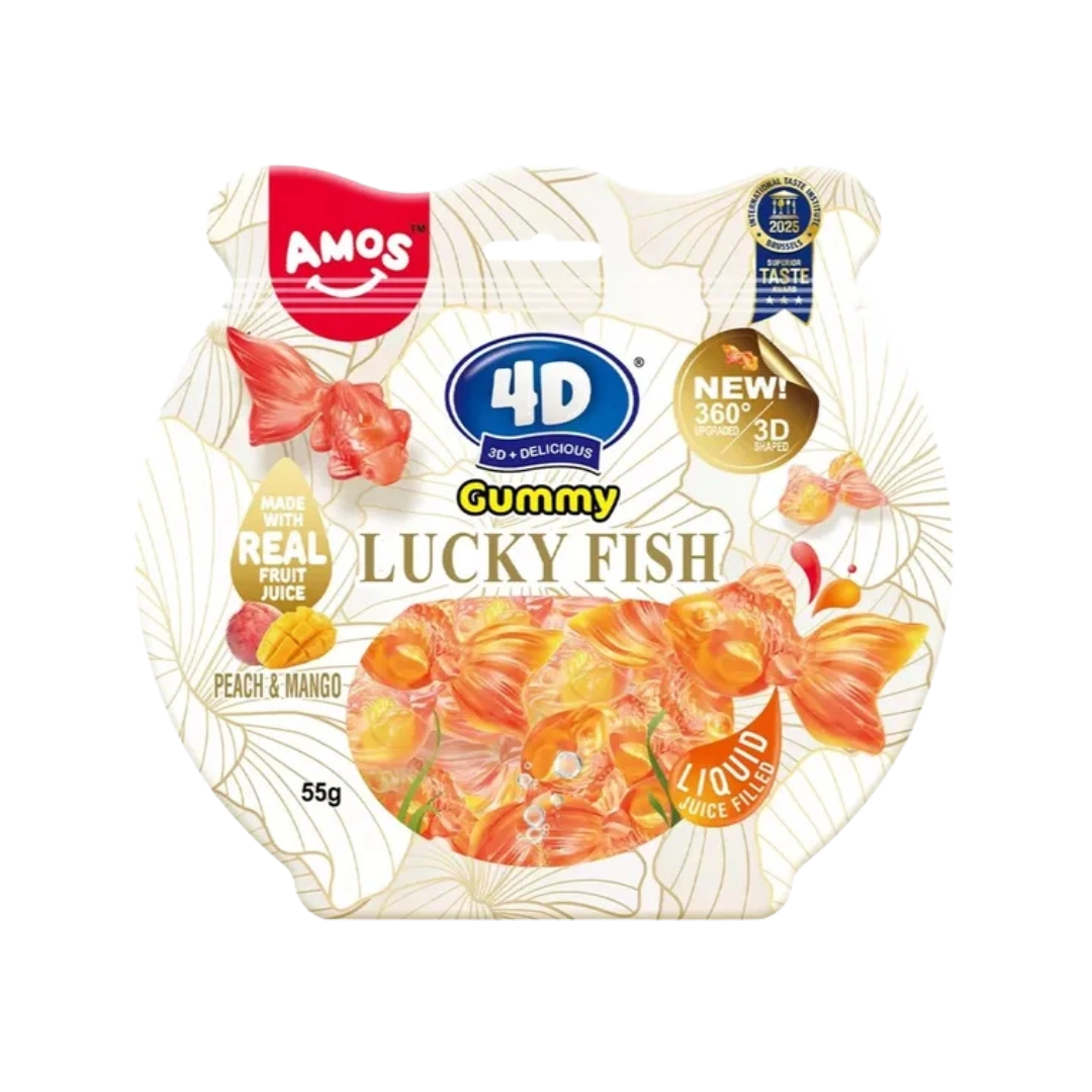 Guminukai 4D Goldfish Peach Mango, AMOS, 55 g
