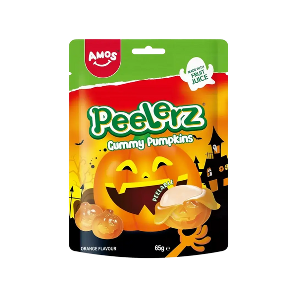 Guminukai apelsinų skonio PEELERZ PUMPKIN, AMOS, 65 g