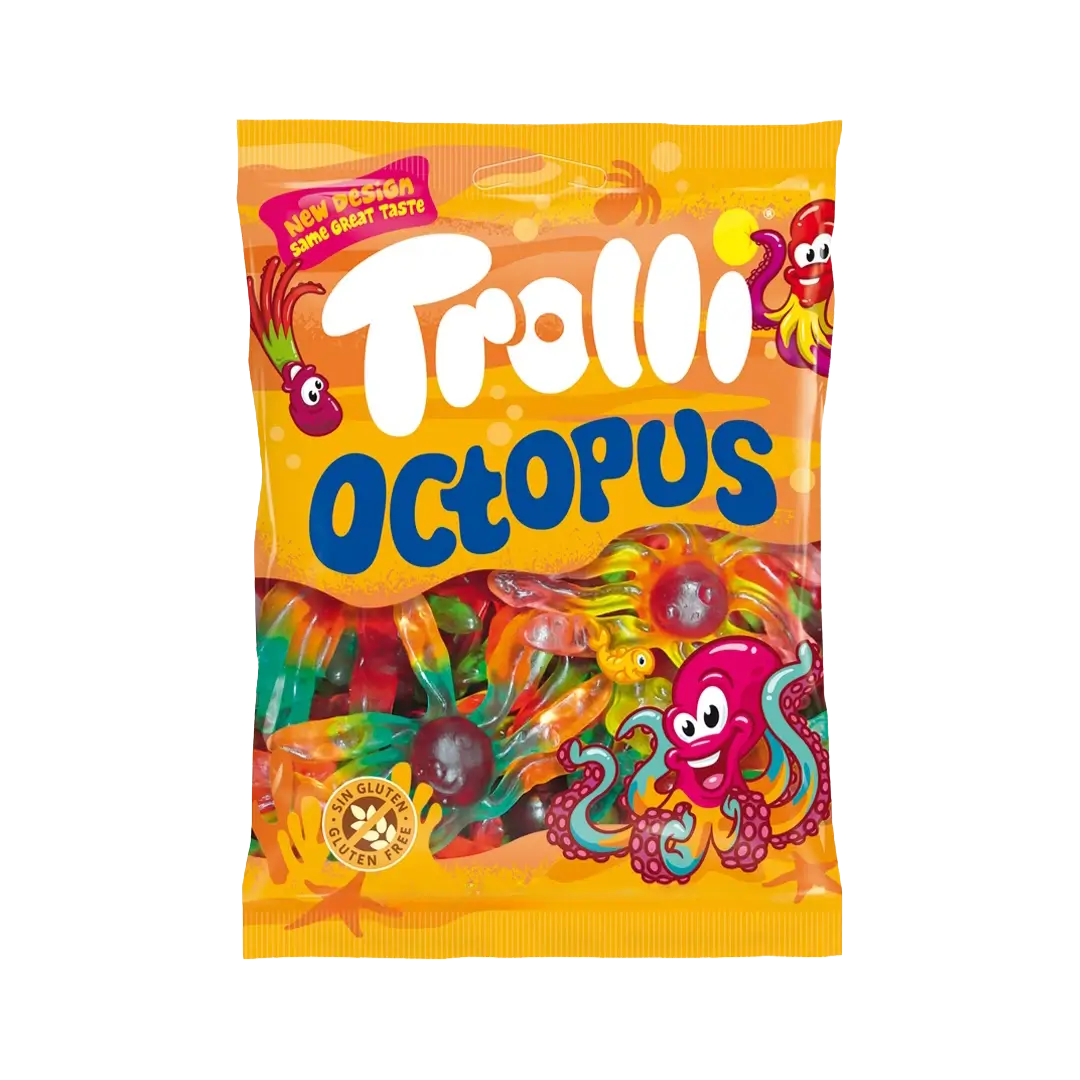 Guminukai aštuonkojai OCTOPUS, TROLLI, 1 kg