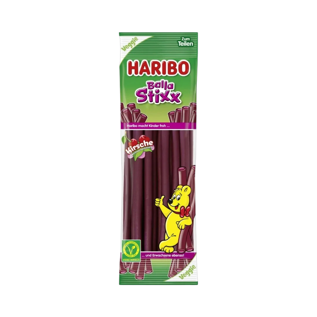 Guminukų lazdelės vyšnių skonio BALLA STIXX, HARIBO, 200 g