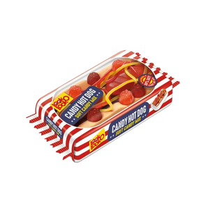 „Look-O-Look Hot Dog“ – hotdogo formos guminukų rinkinys, 100 g pakuotė.