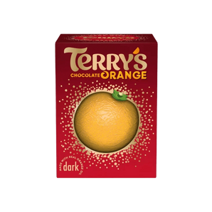 „Terry’s Orange“ – juodasis šokoladas su apelsinų aliejumi, 145 g pakuotė.